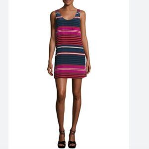 JOIE DAWNA 100% SILK STRIPED TANK SHIFT DRESS - XS